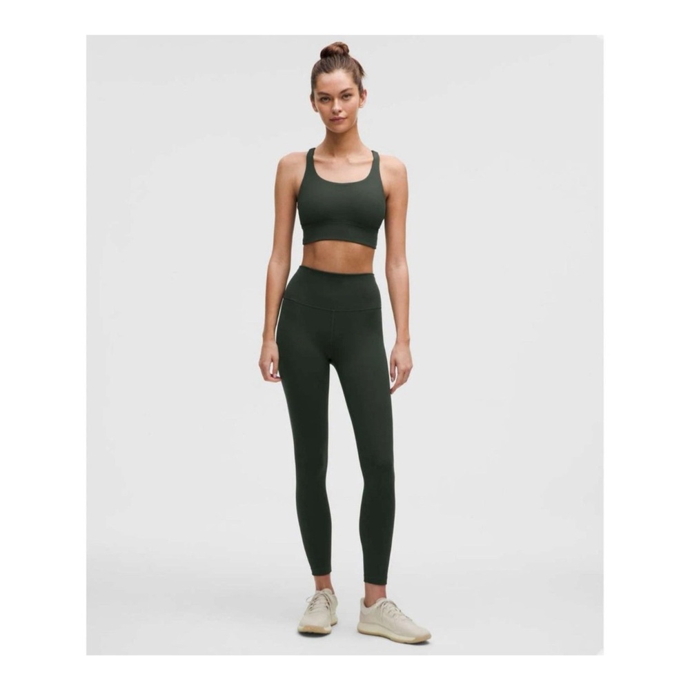 💚NEW💚LULULEMON FOREST GREEN HIGH WAIST LEGGINGS SIZE 2